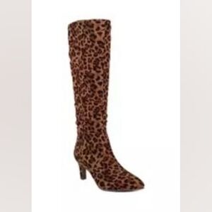 Sugar Leopard Print Heeled Boots -Worn 1x- From My Personal Closet..Size 11
